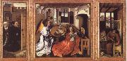Robert Campin Annunciation The Merode Altarpiece oil painting